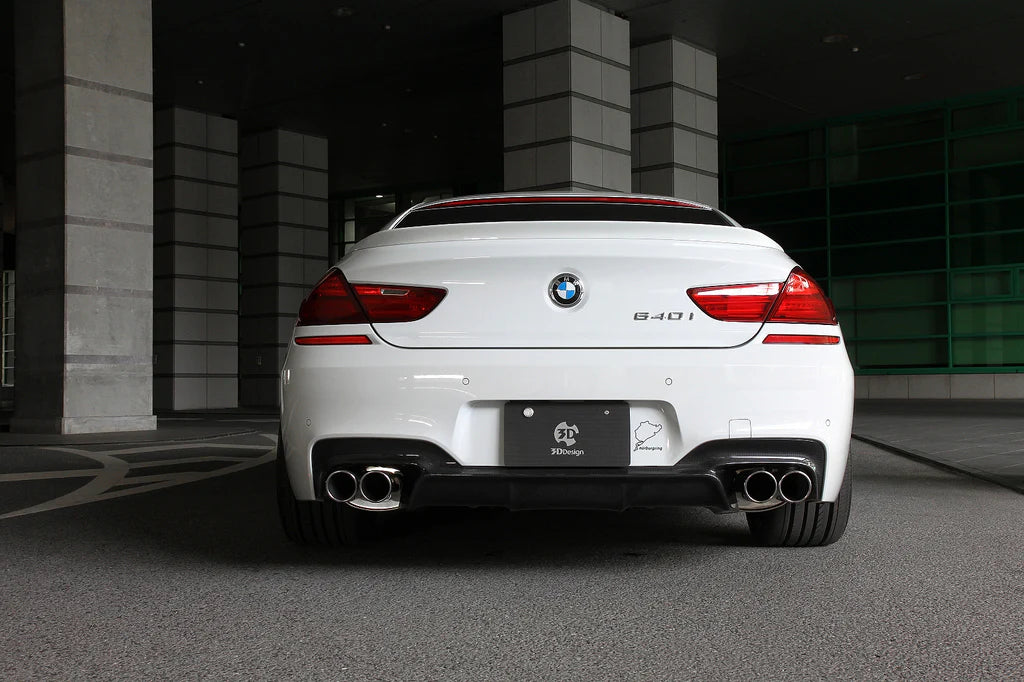 BMW F06 / F12 / F13 6-Series 3D Design M-Sport Carbon Fiber Rear Diffuser