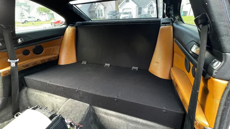 BMW E92 M3 Suede Rear Seat Delete Panel