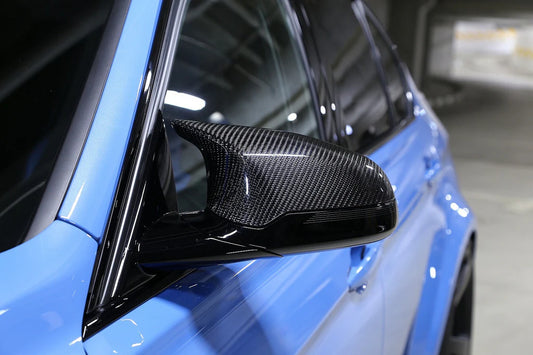 BMW F80 M3 & F82/F83 M4 3D Design RHD Carbon Fiber Mirror Cover Set