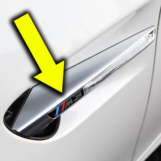 BMW E90 M3, E92 M3 & E93 M3 Replacement Side Grill Emblem Set