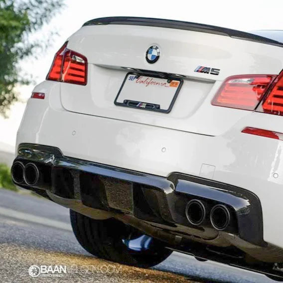 BMW F10 M5 V Style Carbon Fiber Rear Diffuser