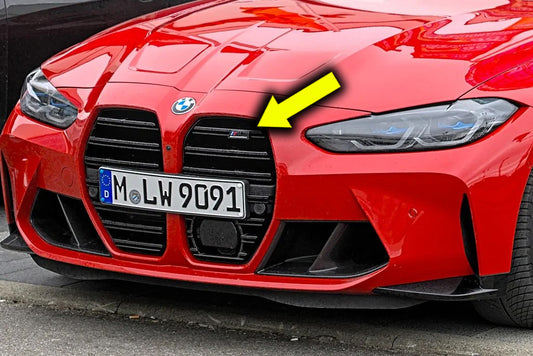 BMW G80 M3 & G82 M4 & G83 M4 IND Competition Gloss Black Front Grill Emblem Badge