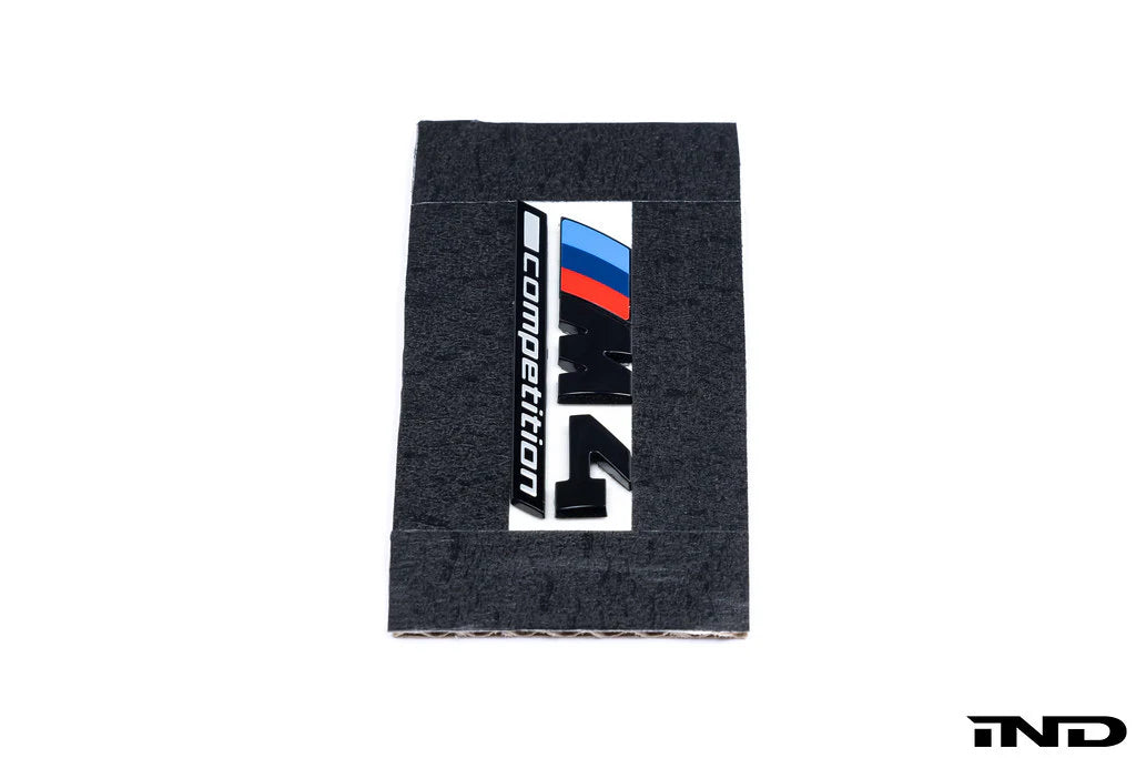 BMW G80 M3 & G82 M4 & G83 M4 IND Competition Gloss Black Front Grill Emblem Badge