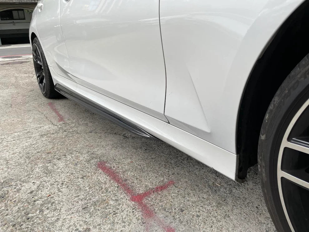 BMW G20 3-Series Performance Carbon Fiber Side Skirt Extensions