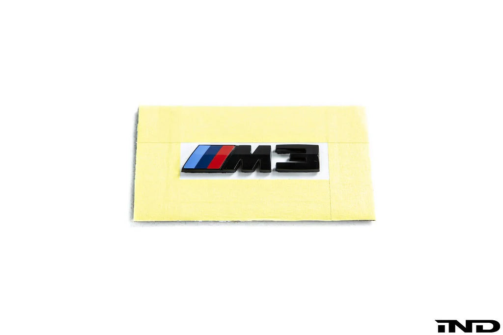BMW G80 M3 & G82 M4 & G83 M4 IND Gloss Black Front Grill Emblem Badge