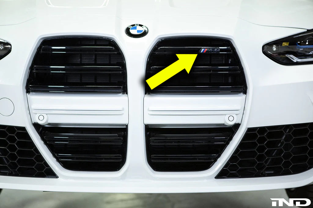 BMW G80 M3 & G82 M4 & G83 M4 IND Gloss Black Front Grill Emblem Badge