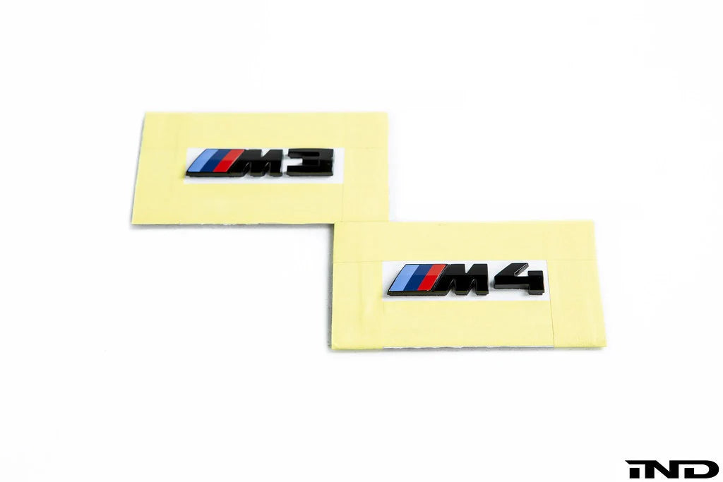 BMW G80 M3 & G82 M4 & G83 M4 IND Gloss Black Front Grill Emblem Badge