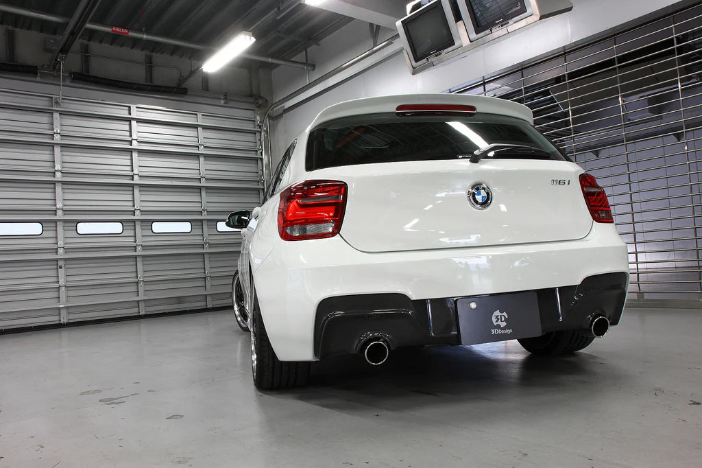 BMW F20 1-Series 3D Design M-Sport Carbon Fiber Rear Diffuser