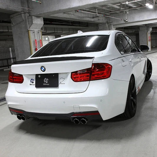 BMW F30 3-Series 3D Design Carbon Fiber Trunk Spoiler