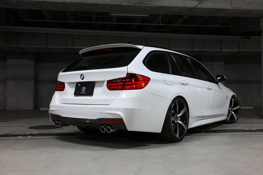 BMW F30 / F31 3-Series 3D Design 4 Tip M-Sport Carbon Rear Diffuser