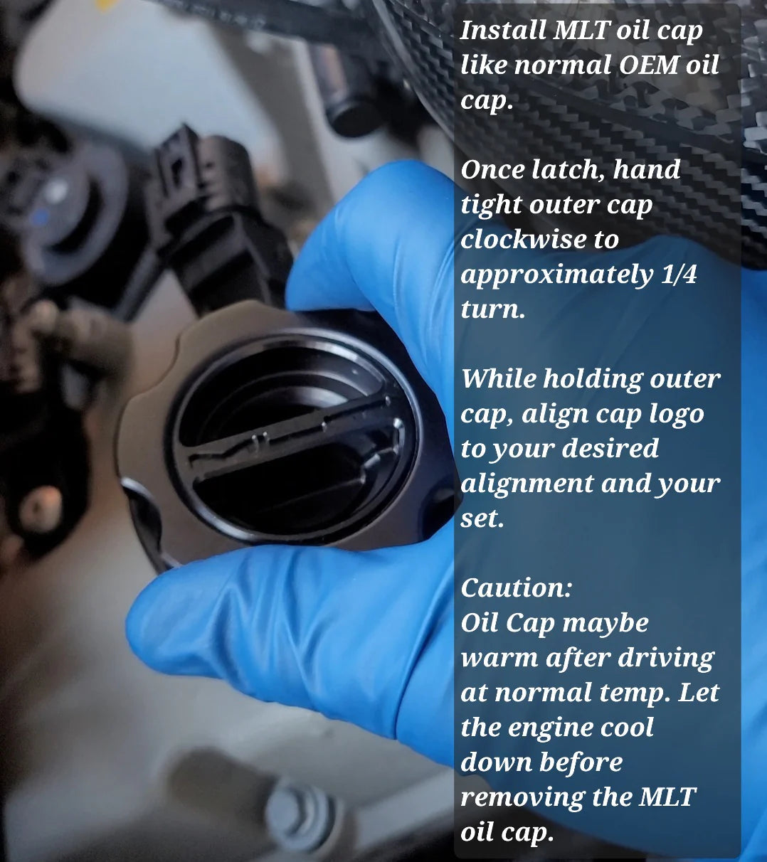 BMW Aluminum Engine Oil Filler Cap