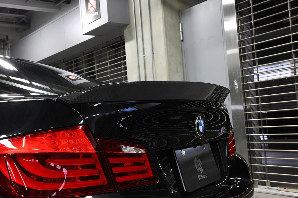 BMW F10 M5 & 5-Series 3D Design Carbon Fiber Trunk Spoiler