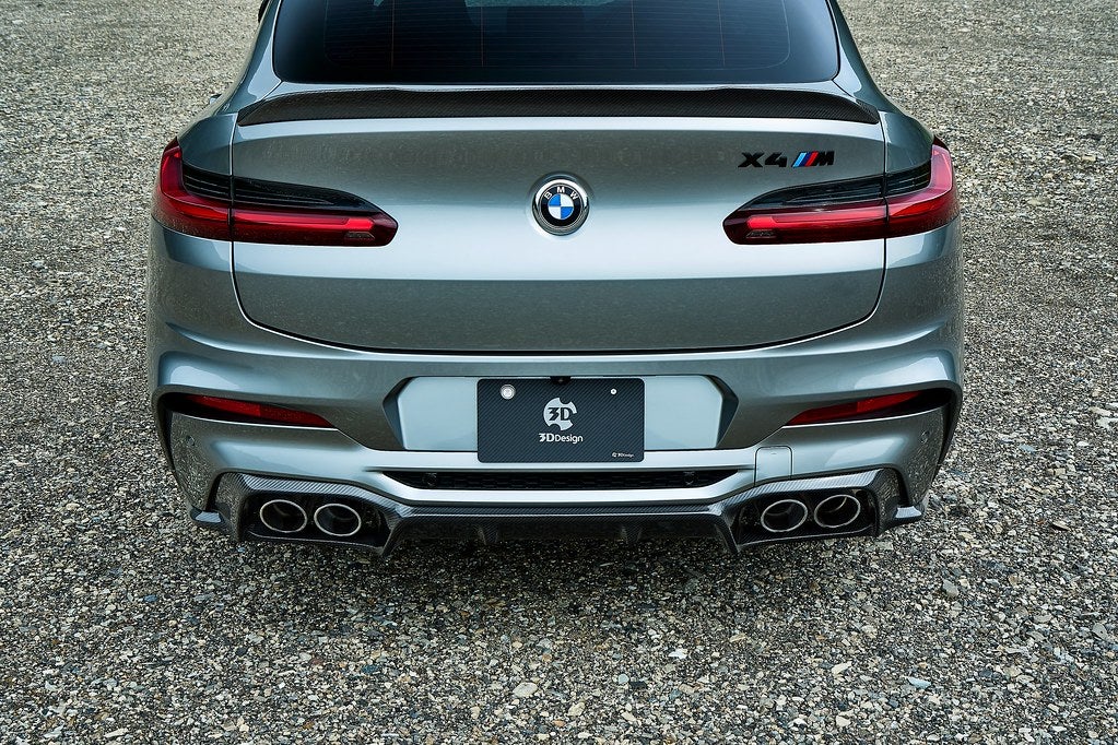BMW F98 X4M 3D Design Carbon Fiber Rear Trunk Spoiler