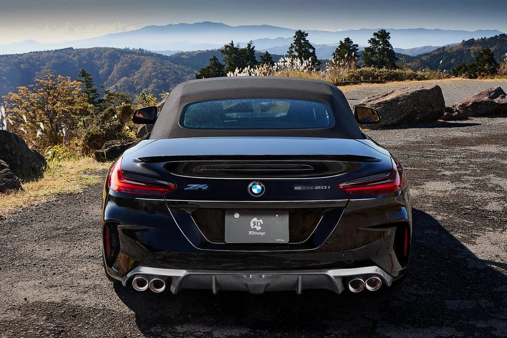 BMW G29 Z4 20i 3D Design M-Sport 4 Tip Carbon Fiber Rear Diffuser