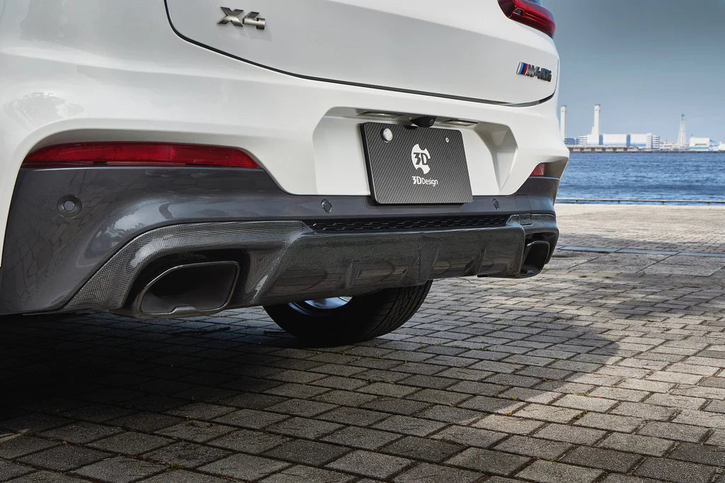 BMW G02 X4 M40i 3D Design Carbon Fiber Rear Diffuser