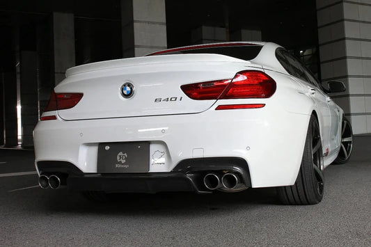 BMW F06 / F12 / F13 6-Series 3D Design M-Sport Carbon Fiber Rear Diffuser