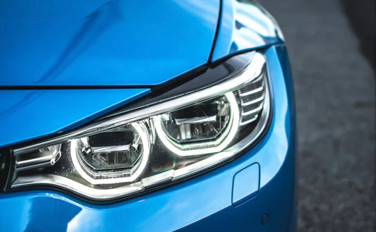 BMW F80 M3 & F82/F83 M4 & F3X 4-Series Autotecknic Carbon Fiber Headlight Covers