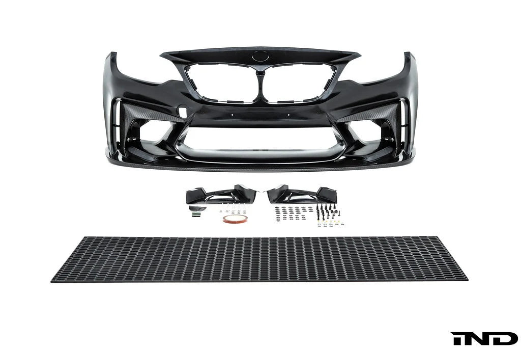 BMW F87 M2 S55 3D Design Carbon Fiber Front Bumper