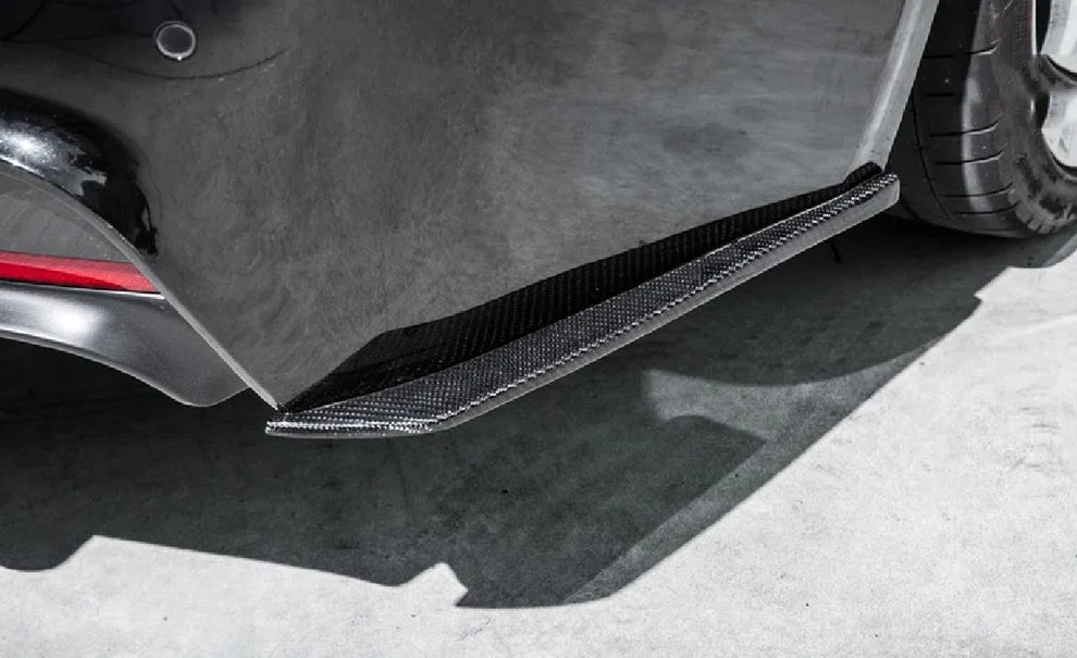 BMW F30 3-Series Carbon Fiber Rear Bumper Splitters