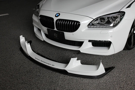 BMW F06 / F12 / F13 6-Series 3D Design M-Sport Front Lip with Carbon Fiber Splitter
