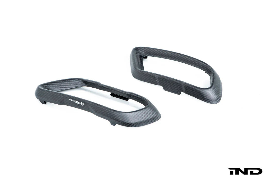 BMW G0X X5 / X6 / X7 3D Design M-Sport Carbon Fiber Tail Pipe Trim Set