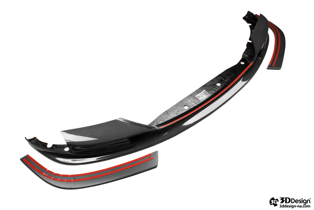 BMW F10 M5 3D Design Carbon Fiber Front Lip & Lower Splitter Set