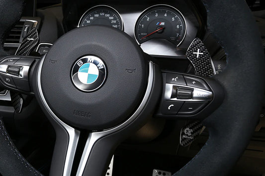 BMW F80 M3 & F82/F83 M4 & F87 M2 & F85/F86 X5M X6M & F10 M5 F-Chassis 3D Design Carbon Fiber DCT Shift Paddle Set
