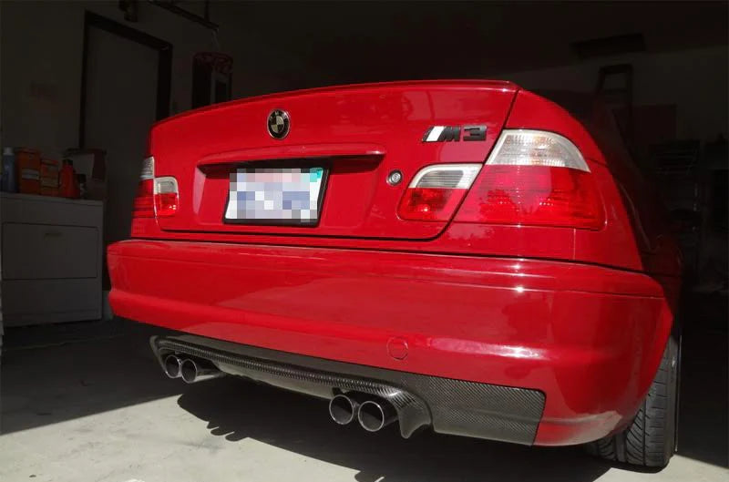 BMW E46 M3 CSL Style Carbon Fiber Rear Diffuser