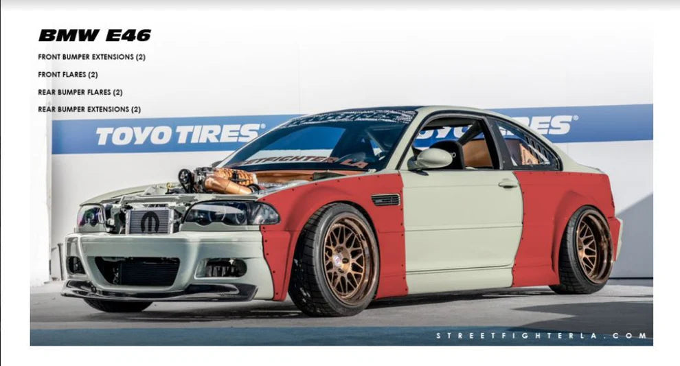 BMW E46 Streetfighter LA Wide Body Kit