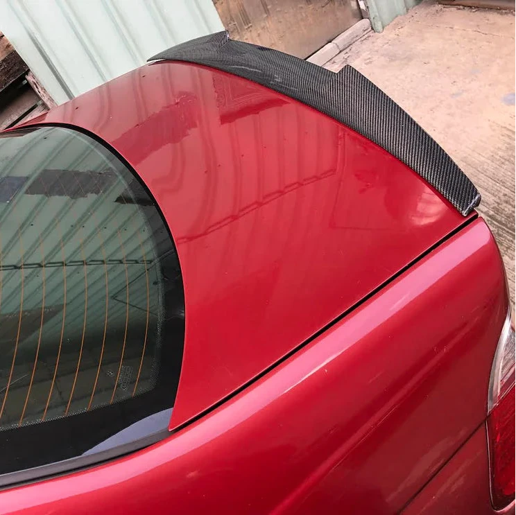 BMW E46 M3 M4 Style Carbon Fiber Rear Spoiler