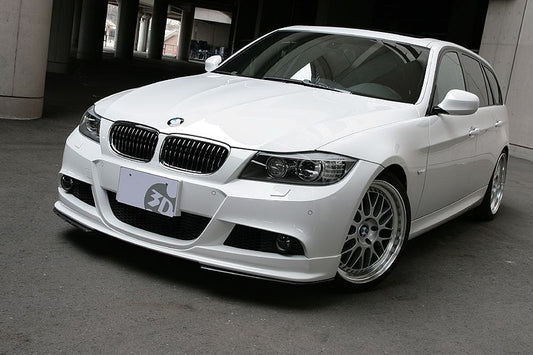 BMW E90 & E91 3-Series 3D Design M-Sport Carbon Fiber Under Splitter Set