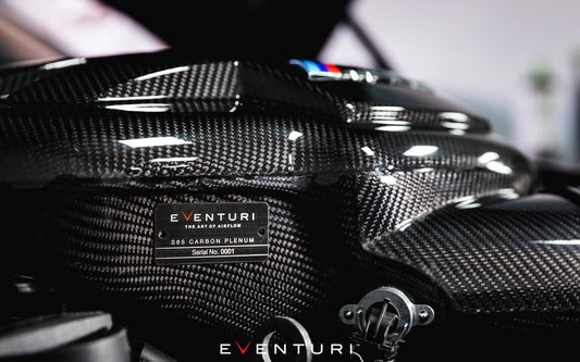 BMW E90 M3 & E92 M3 & E93 M3 S65 Eventuri Gloss Black Carbon Fiber Intake Plenum