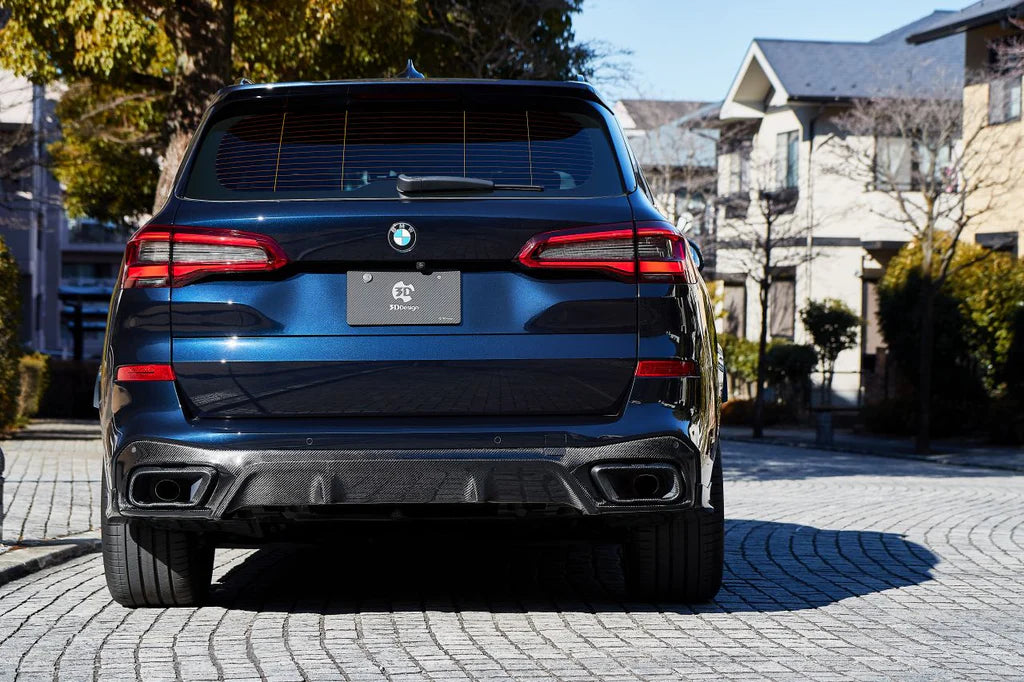BMW G0X X5 / X6 / X7 3D Design M-Sport Carbon Fiber Tail Pipe Trim Set