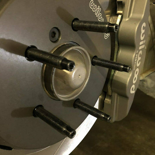 BMW E-Chassis 82mm Motorsport Hardware Black Race Stud Kit 12×1.5