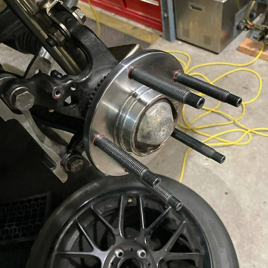 BMW E-Chassis 90mm Motorsport Hardware Black Race Stud Kit 12×1.5