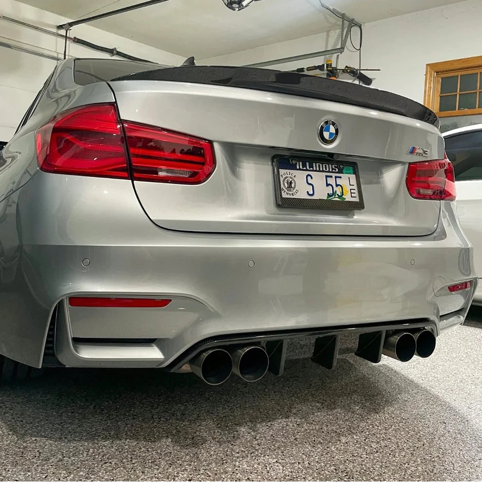 f80 m3 rear diffuser carbon fiber