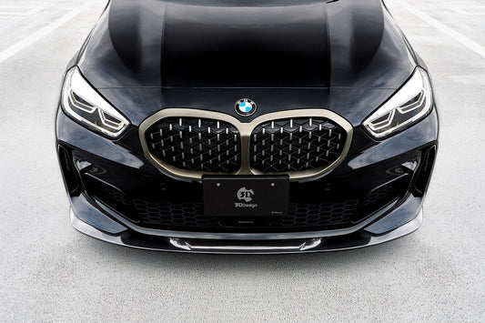 BMW F40 1-Series 3D Design M-Sport Carbon Fiber Front Lip
