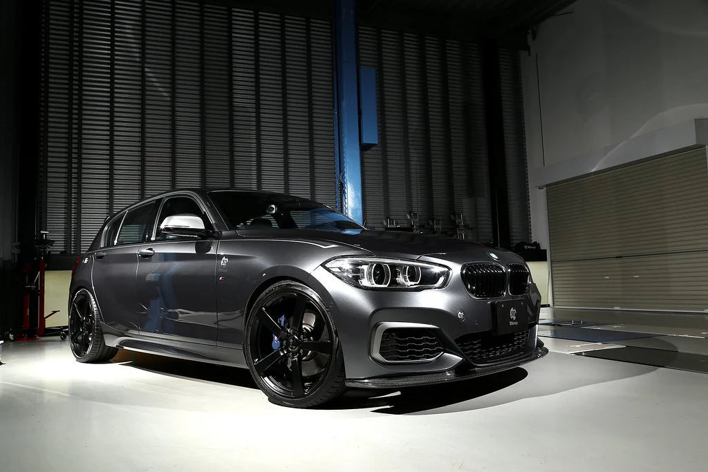 BMW F20 1-Series 3D Design LCI M-Sport Carbon Fiber Front Lip