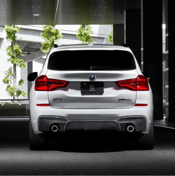 BMW G01 X3 3D Design Pre-LCI Carbon Fiber Rear Diffuser