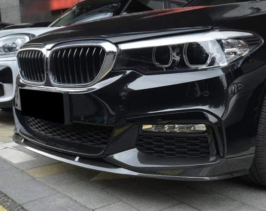 BMW G30 5-Series P Style 3 Piece Carbon Fiber Lip