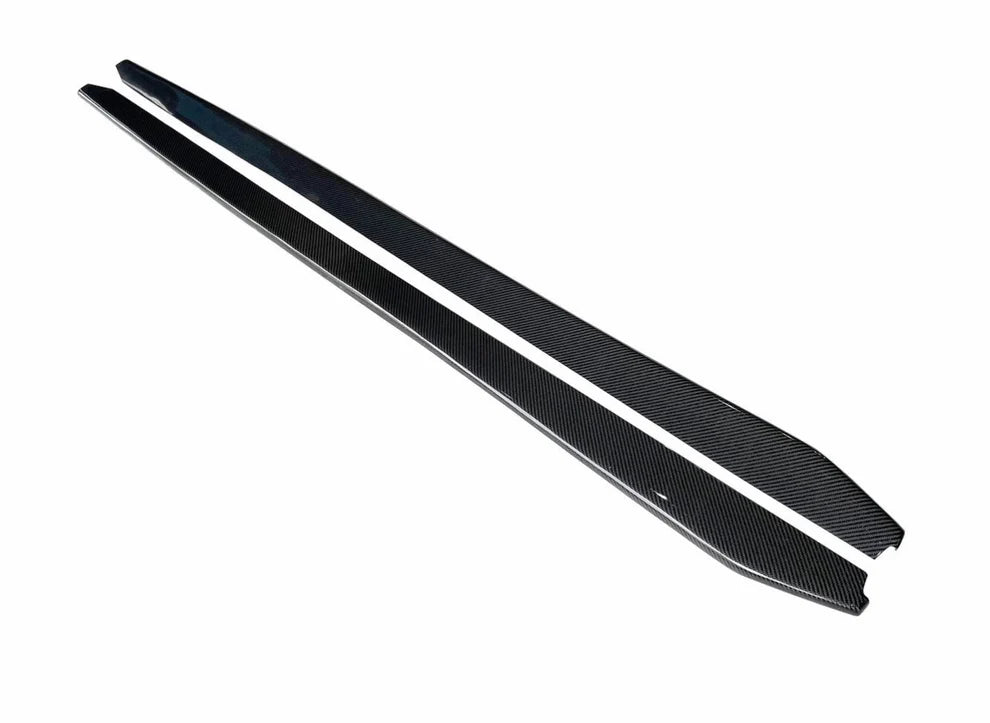 BMW G80 M3 V1 Carbon Fiber Side Skirt Extensions