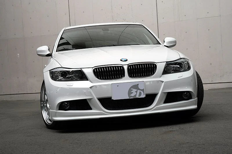 BMW E90 & E91 3-Series 3D Design M-Sport Carbon Fiber Under Splitter Set