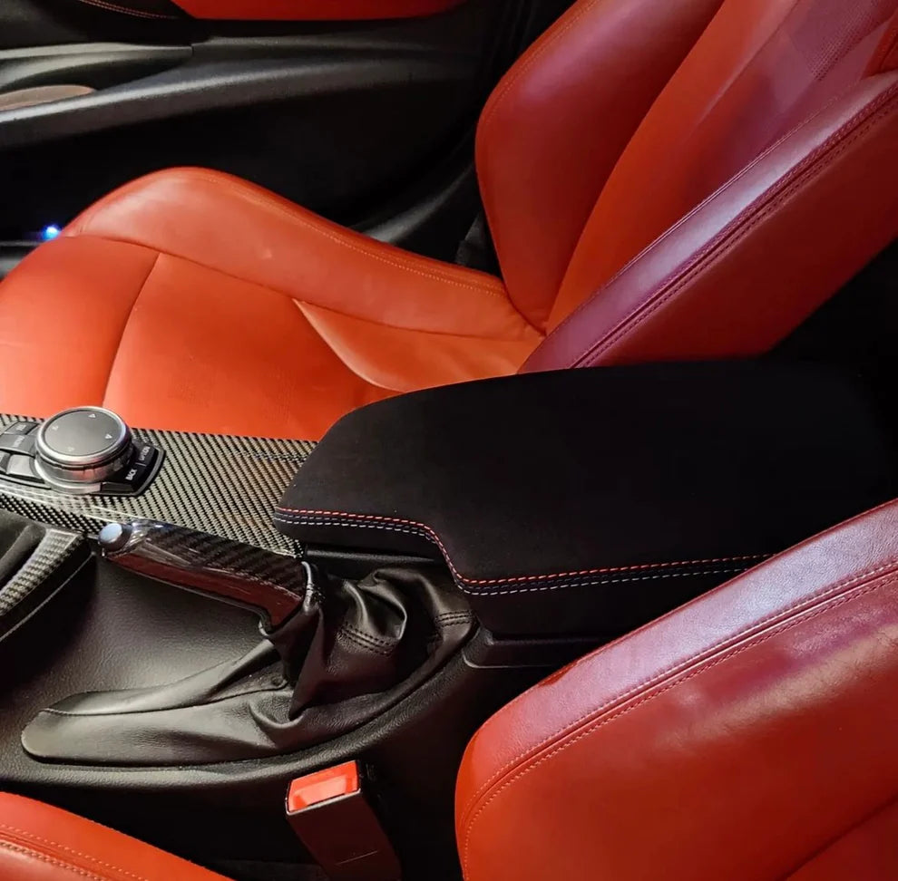 BMW F80 M3 & F82/F83 M4 & F3X 3-Series Alcantara/Carbon Fiber OEM M Performance Arm Rest