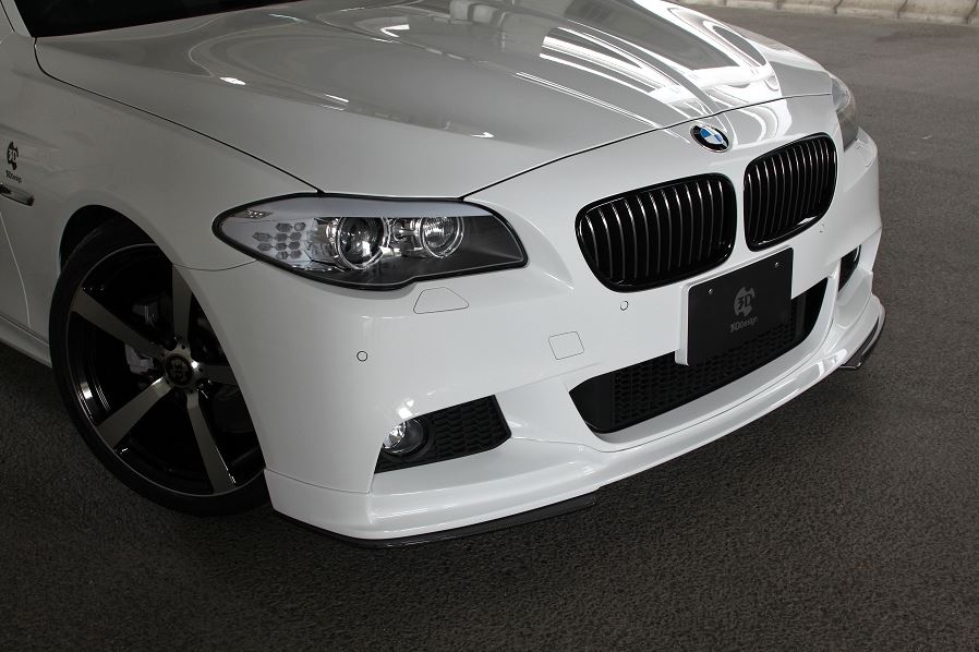 BMW F10/ F11 5-Series 3D Design M-Sport Carbon Fiber Under Splitter Set