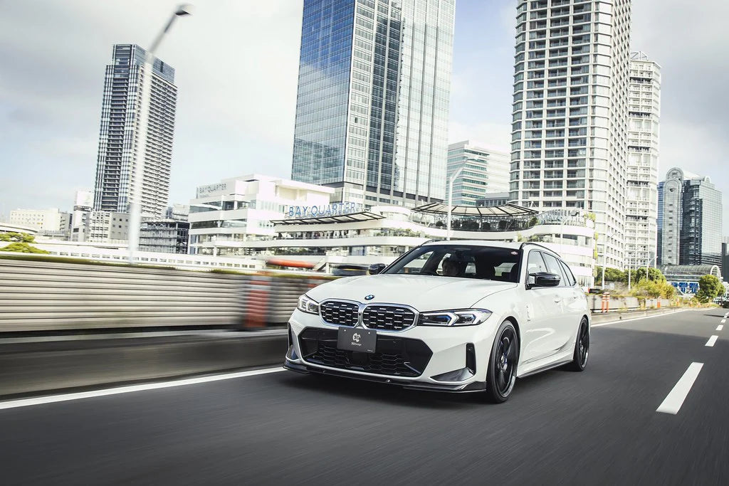 BMW G20 / G21 3-Series LCI 3D Design M-Sport Carbon Fiber Under Splitter Set