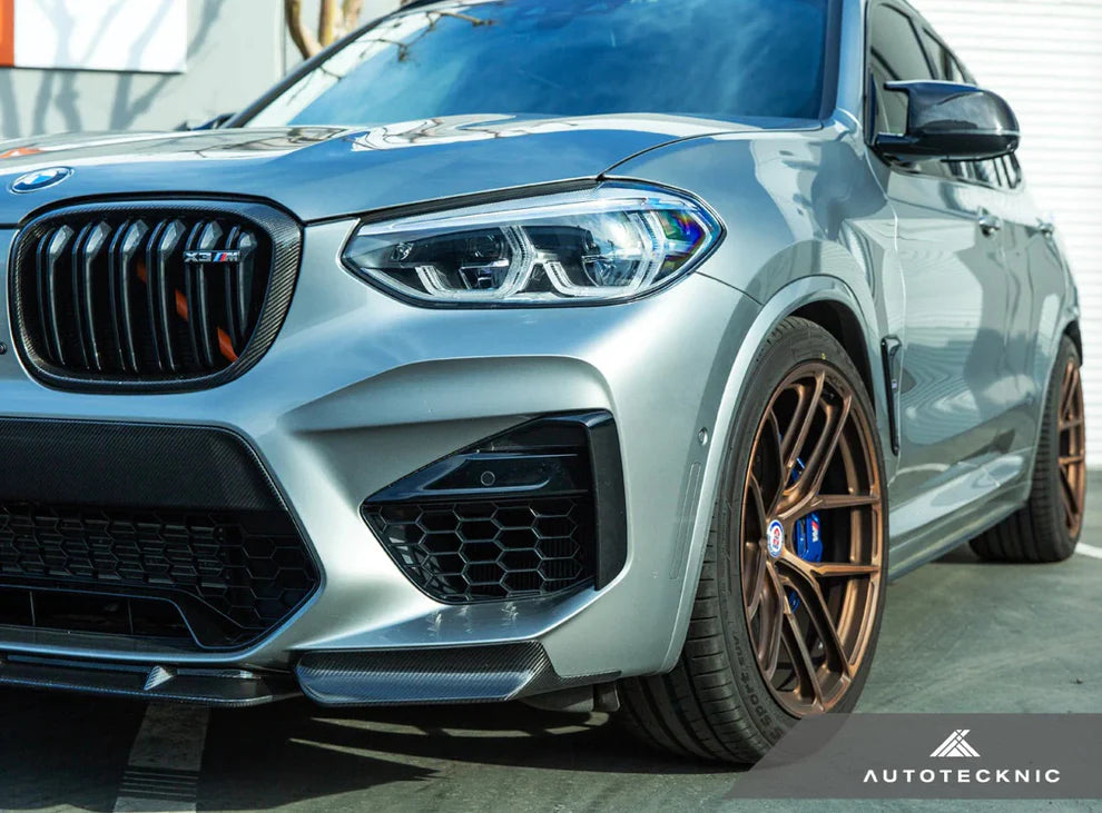 BMW F9X X3M/X4M Autotecknic Dry Carbon Performante Aero Splitter & Center Lip Set