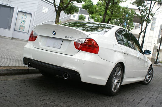 BMW E90 & E91 3-Series 335i 3D Design M-Sport Carbon Fiber Rear Diffuser