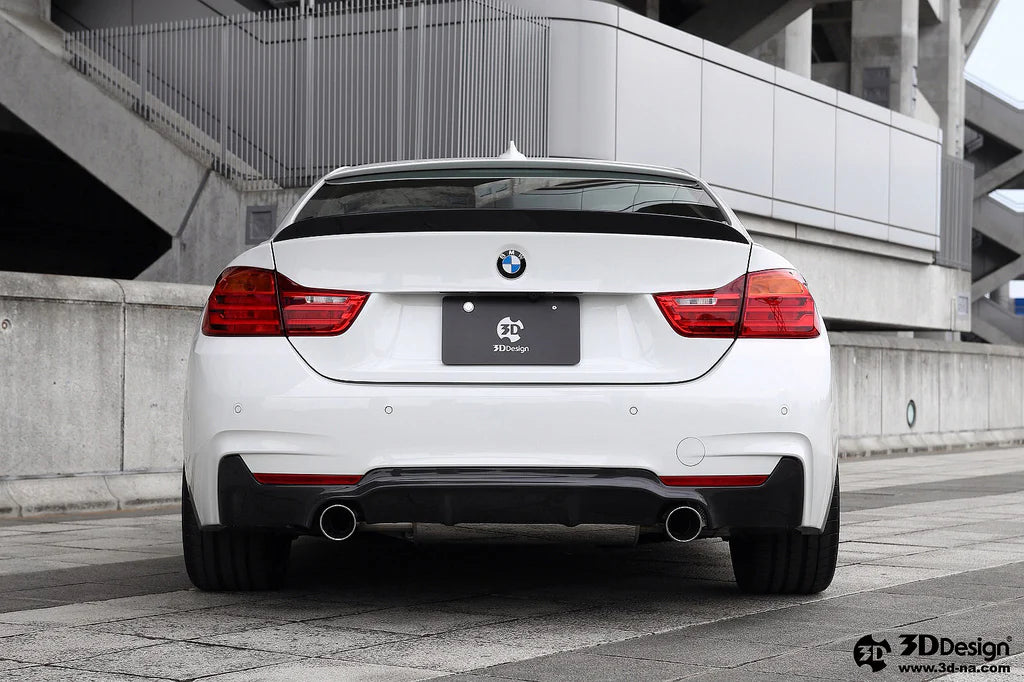 BMW F32 / F36 4-Series 3D Design M-Sport Carbon Fiber Rear Diffuser