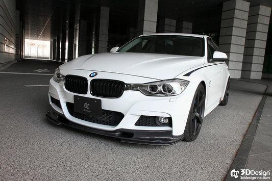 BMW F30 / F31 3-Series 3D Design M-Sport Carbon Fiber Front Lip