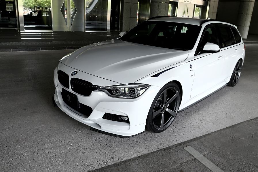 BMW F30 / F31 3-Series 3D Design M-Sport Carbon Fiber Side Skirt Set